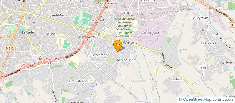 localisation de l'entreprise ASS FAMILIALE NATURE ET PROGRES à ALBI