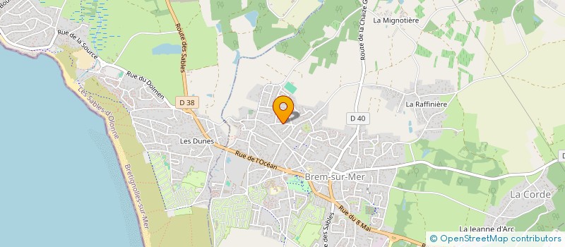 localisation de l'entreprise ASS FAMILIALE OUVRIERE à BRETIGNOLLES-SUR-MER