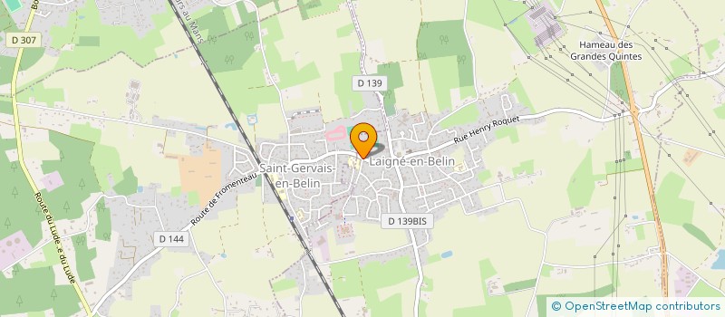 localisation de l'entreprise ASS FAMILIALE RURALE  LAIGNE-EN-BELIN