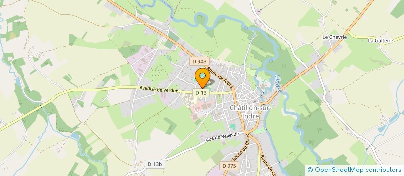 localisation de l'entreprise ASS FAMILIALE RURALE CHATILLON S-INDRE à CHATILLON-SUR-INDRE