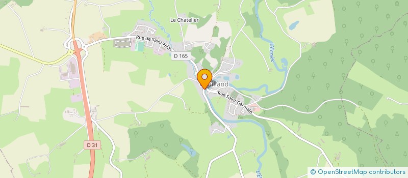 localisation de l'entreprise ASS FAMILIALE RURALE DE CHAILLAND à CHAILLAND