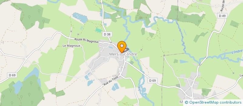 localisation de l'entreprise ASS FAMILIALE RURALE DE MERS SUR INDRE à MERS-SUR-INDRE