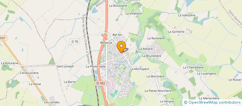 localisation de l'entreprise ASS FAMILIALE RURALE DE SALIGNY à BELLEVIGNY