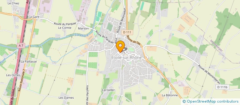 localisation de l'entreprise ASS FAMILIALE RURALE ETOILE HALTE GARDER à ETOILE-SUR-RHONE