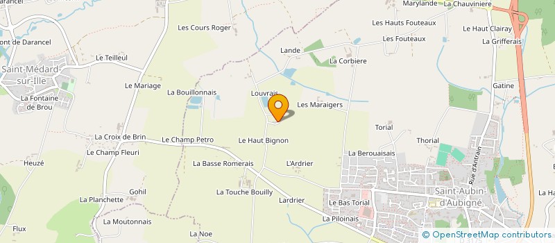 localisation de l'entreprise ASS FAMILIALE RURALE RUCHE à SAINT-AUBIN-D'AUBIGNE