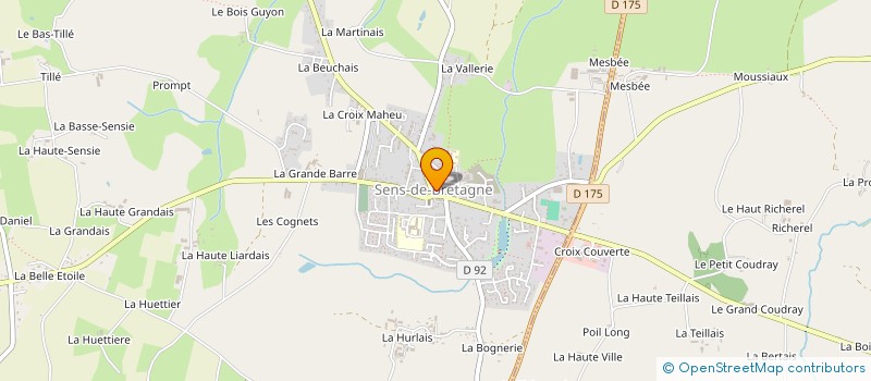 localisation de l'entreprise ASS FAMILIALE RURALE S BRETAGN  SENS-DE-BRETAGNE