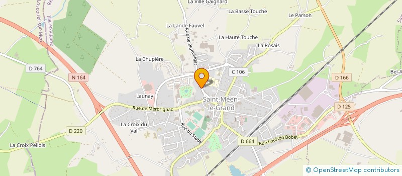 localisation de l'entreprise ASS FAMILIALE RURALE SAINT MEEN LE GRAND  SAINT-MEEN-LE-GRAND