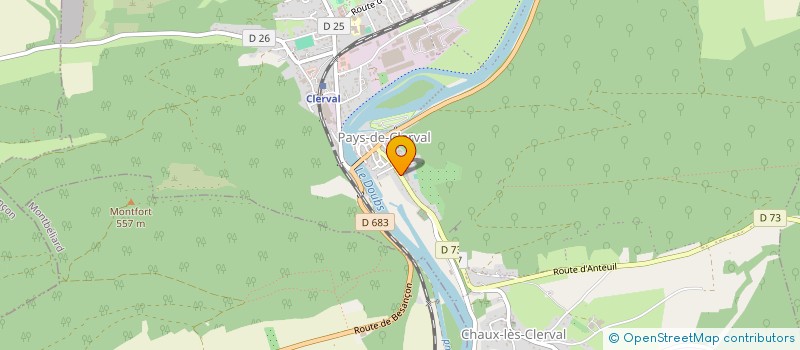 localisation de l'entreprise ASS FAMILIALE RURALE SECTEUR DE CLERVAL à PAYS-DE-CLERVAL