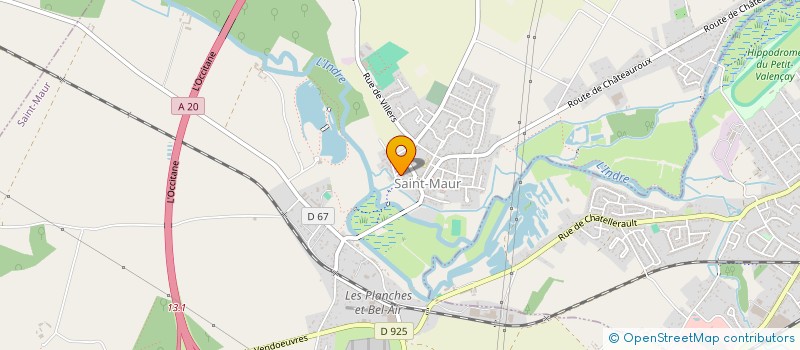 localisation de l'entreprise ASS FAMILIALE RURALE VILLERS LES ORMES à SAINT-MAUR