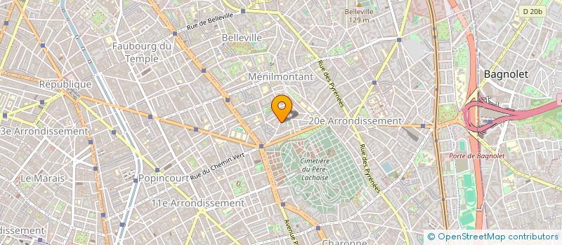 localisation de l'entreprise ASS FAMILIALE ST JEAN DE MENILMONTANT à PARIS