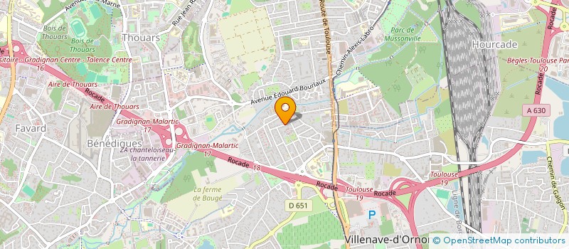 localisation de l'entreprise ASS FAMILIALE VILLENAVAISE  VILLENAVE-D'ORNON