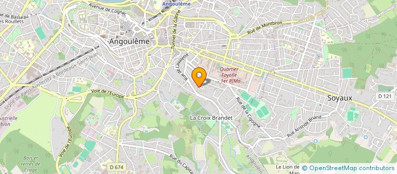 localisation de l'entreprise ASS FAMILIALES CATHOLIQUES D ANGOULEME ET SES ENVIRONS à ANGOULEME