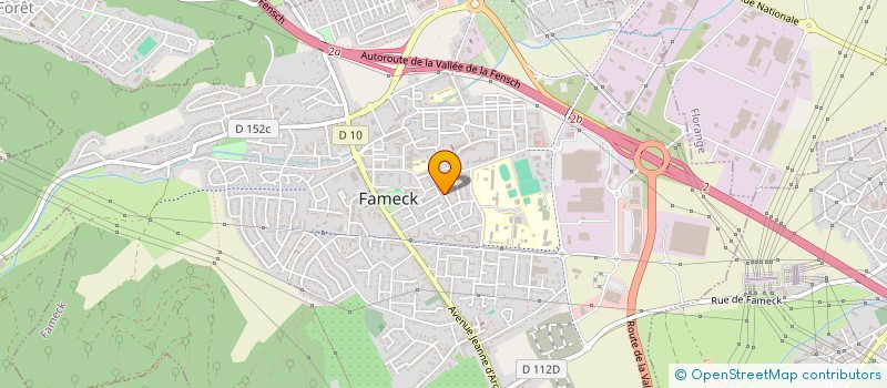 localisation de l'entreprise ASS FAMILL FACIL ACHAT VETEM ENTRE LINGE  FAMECK