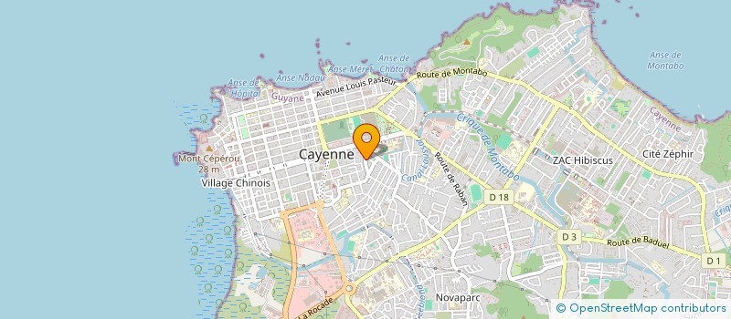 localisation de l'entreprise ASS FAMILLE DE FRANCE ASS GUYANE  CAYENNE