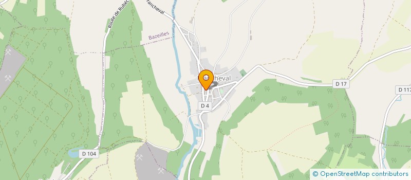 localisation de l'entreprise ASS FAMILLE RURALE  POURU-AUX-BOIS