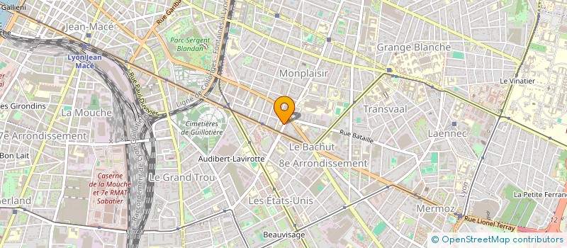 localisation de l'entreprise ASS  FAMILLE SCOLAIRE DE COMBE BLANCHE  LYON