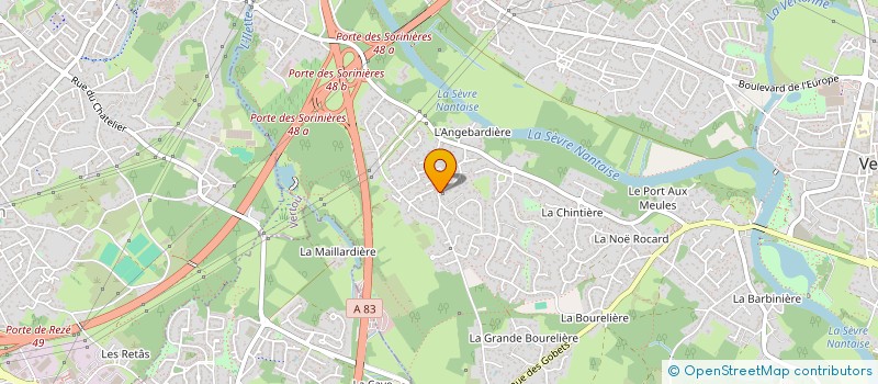 localisation de l'entreprise ASS FAMILLES ACCUEIL QUEBEC à VERTOU