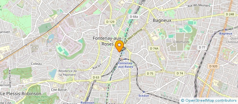 localisation de l'entreprise ASS FAMILLES CATHOLIQUES DE SCEAUX à FONTENAY-AUX-ROSES