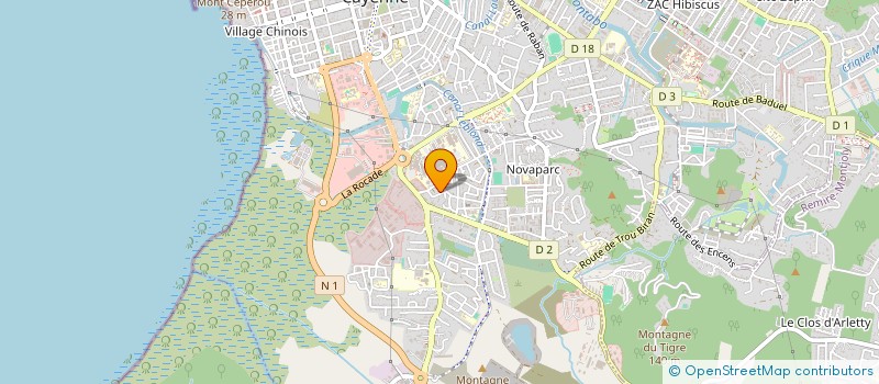 localisation de l'entreprise ASS FAMILLES ET FAMILLES MONOPARENTALES DE GUYANE à CAYENNE