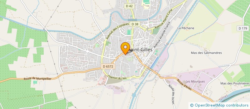 localisation de l'entreprise ASS FAMILLES RURALES à SAINT-GILLES