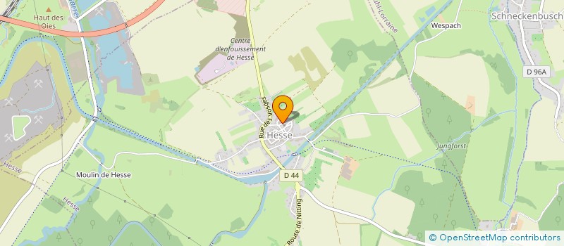 localisation de l'entreprise ASS FAMILLES RURALES  HESSE