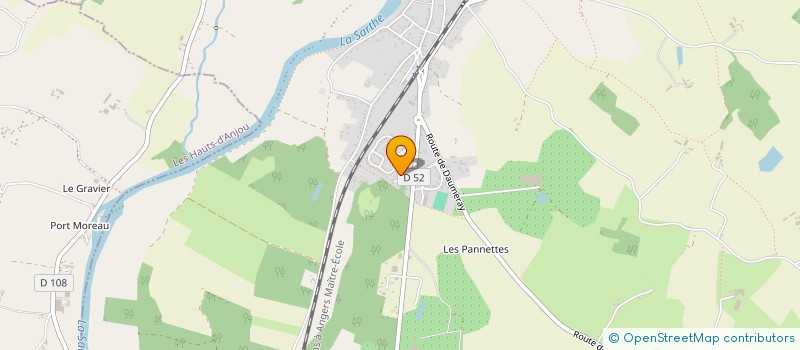 localisation de l'entreprise ASS FAMILLES RURALES DAUMERAY  MORANNES SUR SARTHE-DAUMERAY