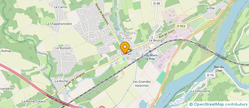 localisation de l'entreprise ASS.FAMILLES RURALES DE COTEAUX SUR LOIRE à COTEAUX-SUR-LOIRE