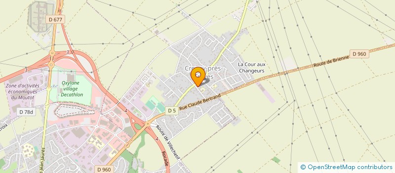 localisation de l'entreprise ASS FAMILLES RURALES DE CRENEY  CRENEY-PRES-TROYES