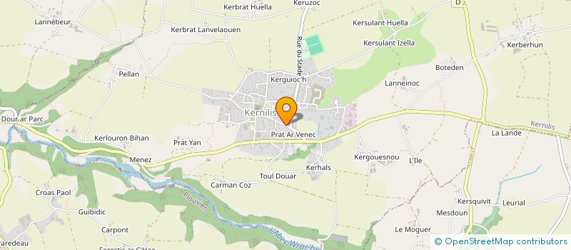 localisation de l'entreprise ASS FAMILLES RURALES DE PLOUDANIEL à PLOUDANIEL