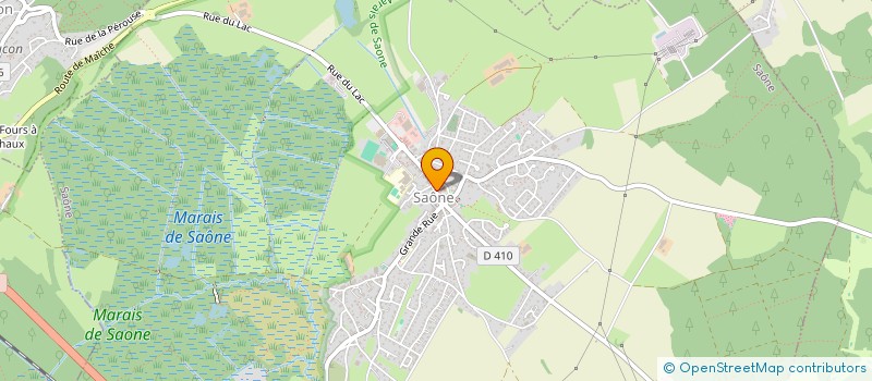 localisation de l'entreprise ASS FAMILLES RURALES DE SAONE à SAONE
