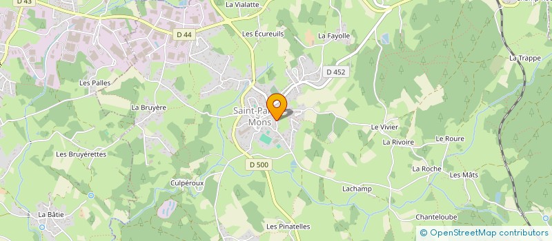 localisation de l'entreprise ASS FAMILLES RURALES DE ST PAL DE MONS à SAINT-PAL-DE-MONS