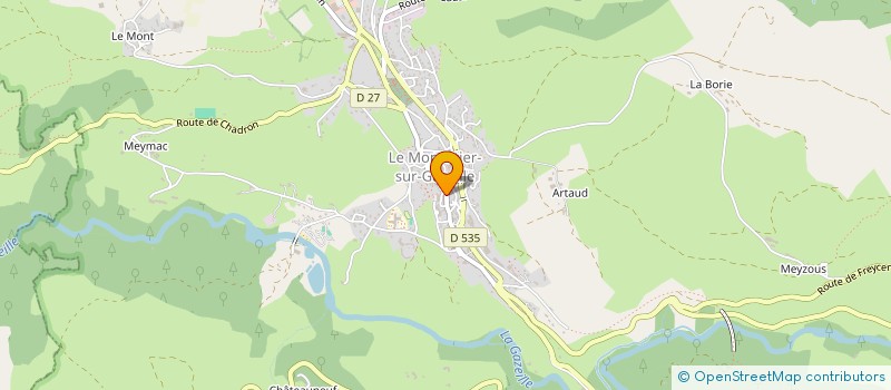 localisation de l'entreprise ASS FAMILLES RURALES DU PAYS DU MEZENC ET DE LA JEUNE LOIRE à LE MONASTIER-SUR-GAZEILLE