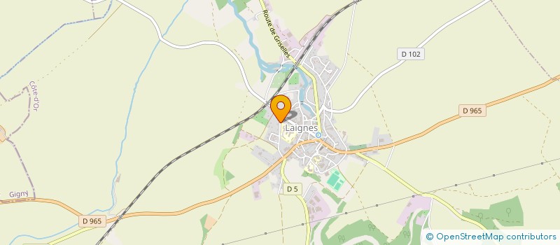 localisation de l'entreprise ASS.FAMILLES RURALES LAIGNES & ENVIRONS à LAIGNES