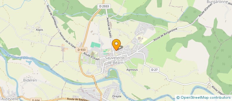 localisation de l'entreprise ASS FAMILLES RURALES SAUVETERRE DE BEARN à SAUVETERRE-DE-BEARN