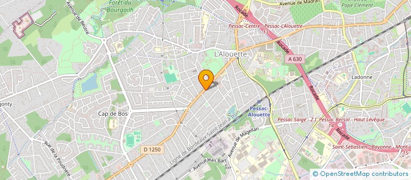 localisation de l'entreprise ASS FAT FROG à PESSAC