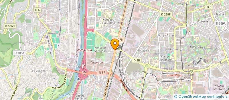 localisation de l'entreprise ASS FAVEUR ETUDE ERGONO CONDIT TRAVAIL à GRENOBLE