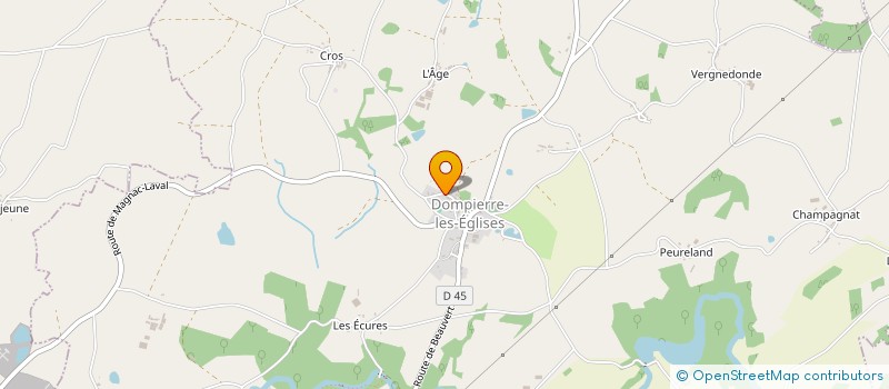 localisation de l'entreprise ASS FAVEUR PERSONNES AGEES RETRAITEES à MAGNAC-LAVAL