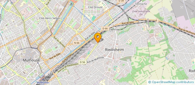 localisation de l'entreprise ASS FCM BASKET AMATEURS  MULHOUSE