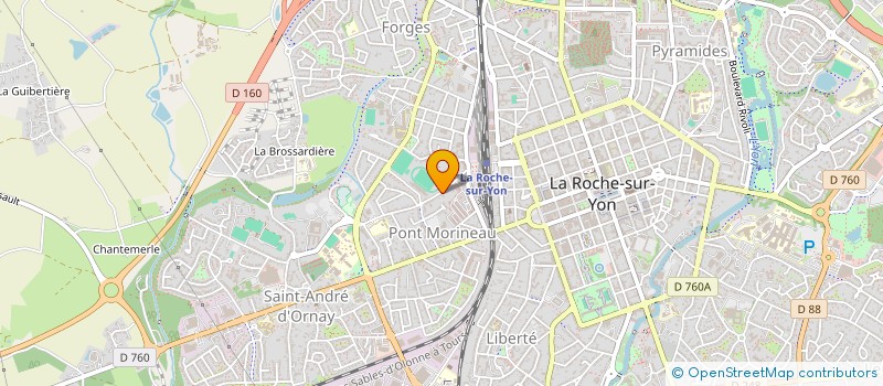 localisation de l'entreprise ASS FCY RUGBY LA ROCHE SUR YON à LA ROCHE-SUR-YON