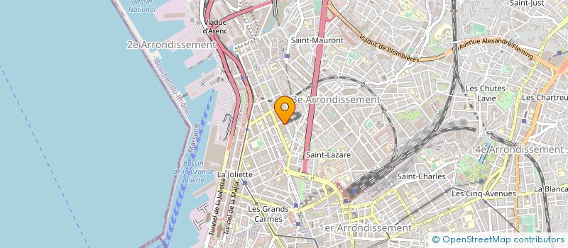 localisation de l'entreprise ASS FED CLUBS DES AMIS BERNARD MANOVELL à MARSEILLE