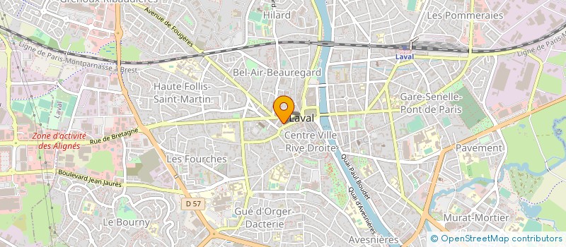 localisation de l'entreprise ASS FED NAT ACCIDENTES DU TRAV ET HANDIC à LAVAL