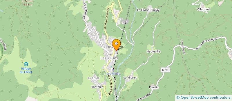 localisation de l'entreprise ASS FED NAT ACCIDENTES TRAVAIL-HANDICAP  LES ALLUES