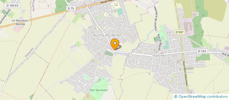 localisation de l'entreprise ASS FED SPORT CULTUR FRANCE UNION ARTOIS  AUCHY-LES-MINES