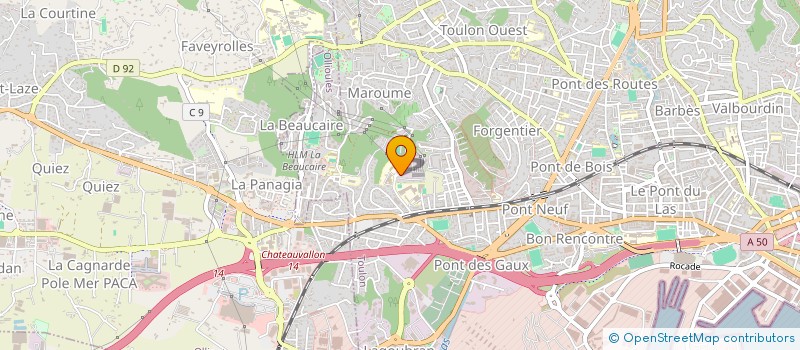 localisation de l'entreprise ASS FEDE VAROISE ASSOCIATIONS RETRAITES  TOULON