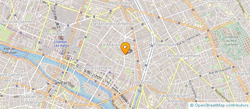 localisation de l'entreprise ASS FEDER BIBLIO AMIS INSTRUCTION PARIS à PARIS