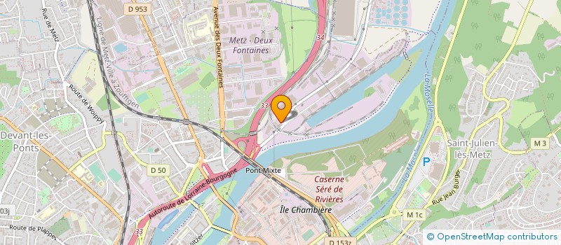 localisation de l'entreprise ASS FEDER BOUCHERS CHARCUTIERS MOSELLE  METZ