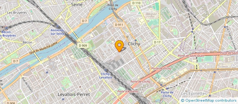 localisation de l'entreprise ASS FEDERA INTERNA CULTURE PHYSIQUE à CLICHY