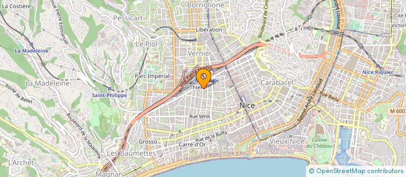 localisation de l'entreprise ASS FEDERAT OEUVRES SOCIALES PTT à NICE