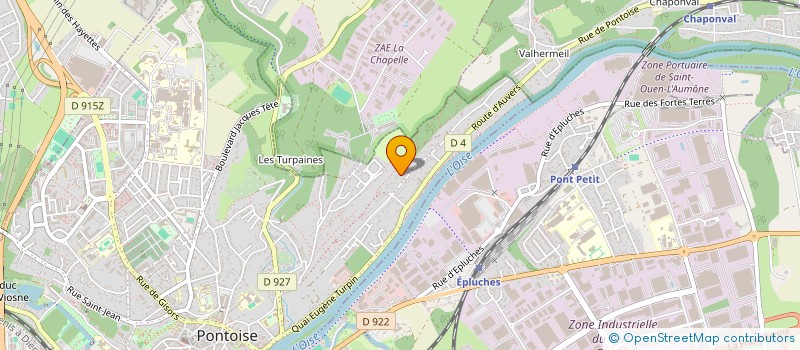 localisation de l'entreprise ASS  FEDERATION DEPT PECHE PISCICULTURE  PONTOISE