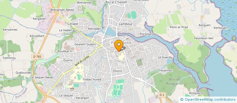localisation de l'entreprise ASS FEDERATION DES ACTEURS DE LA DIFFUSION DE L OUEST DE LA CORNOUAILLE à PONT-L'ABBE